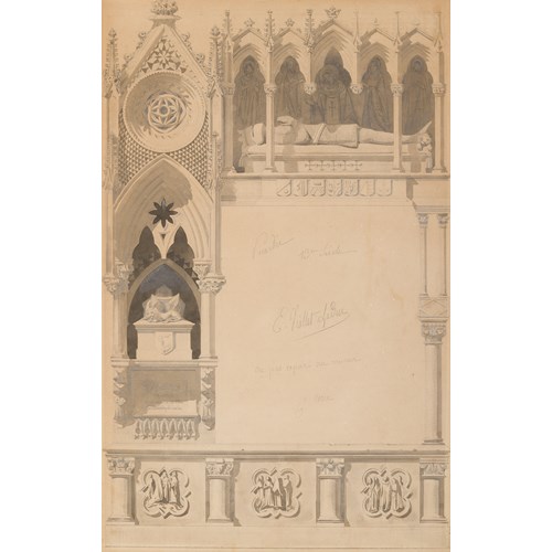 Studies of a Gothic Monument in Picardy, with the Tomb of a Knight